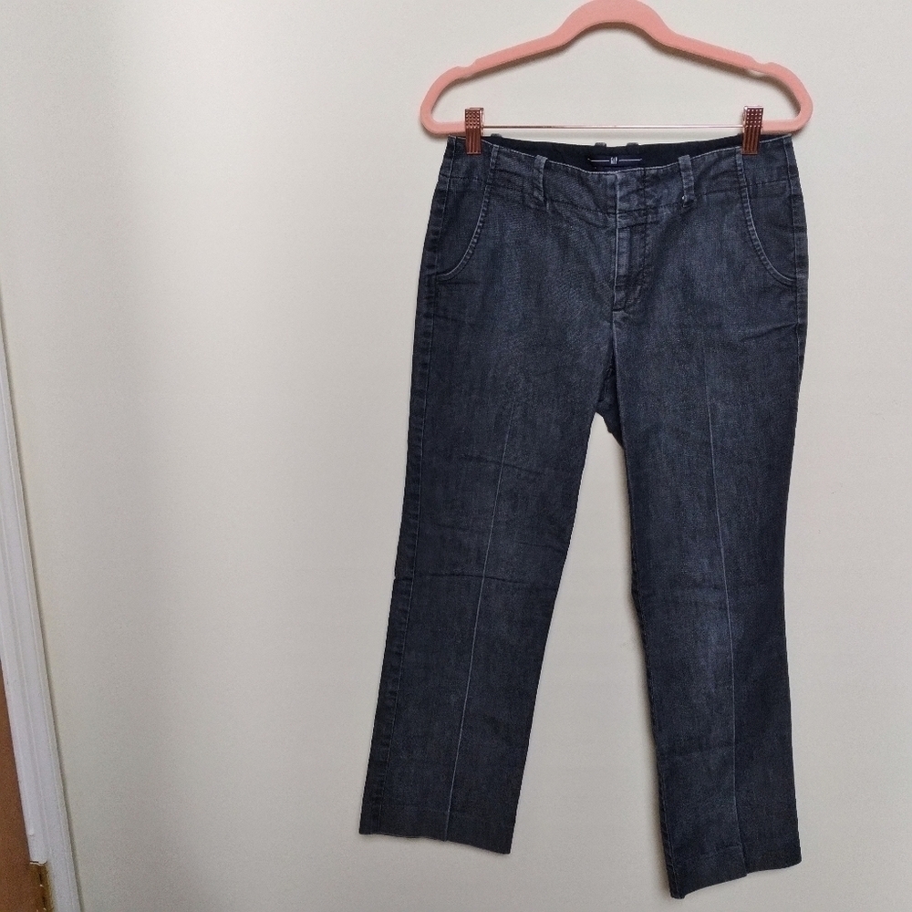 Gap Dark Wash Straight Leg Jeans Size 4